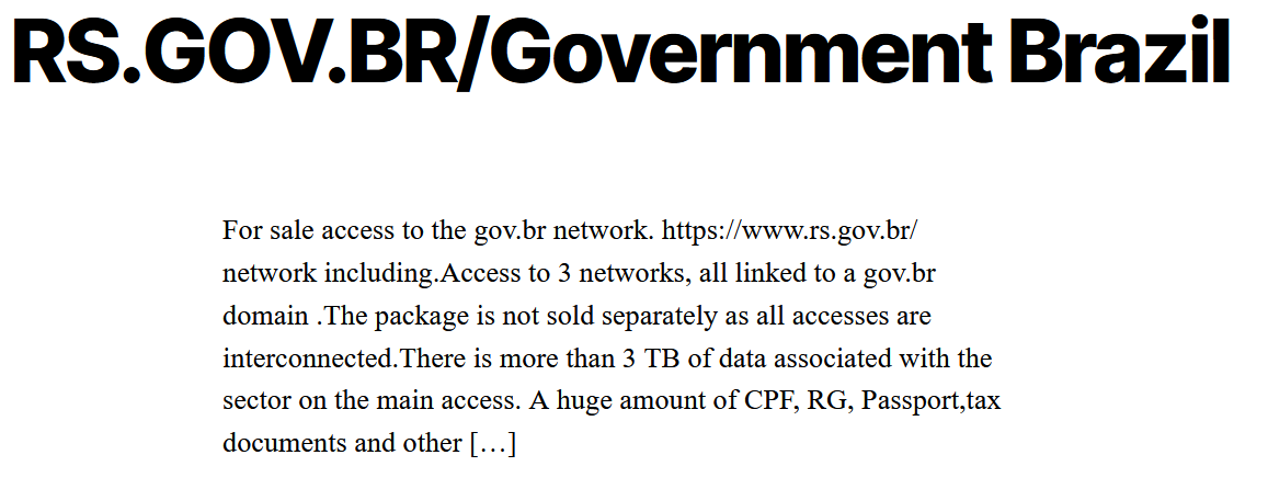 rs.gov.br é a nova vítima do ransomware everest